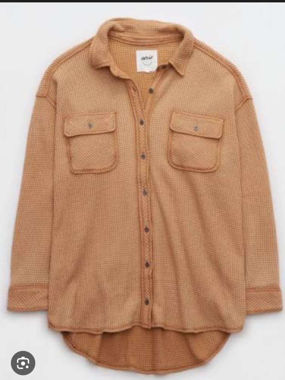 aerie Waffle-Knit Lumberjane Shirt